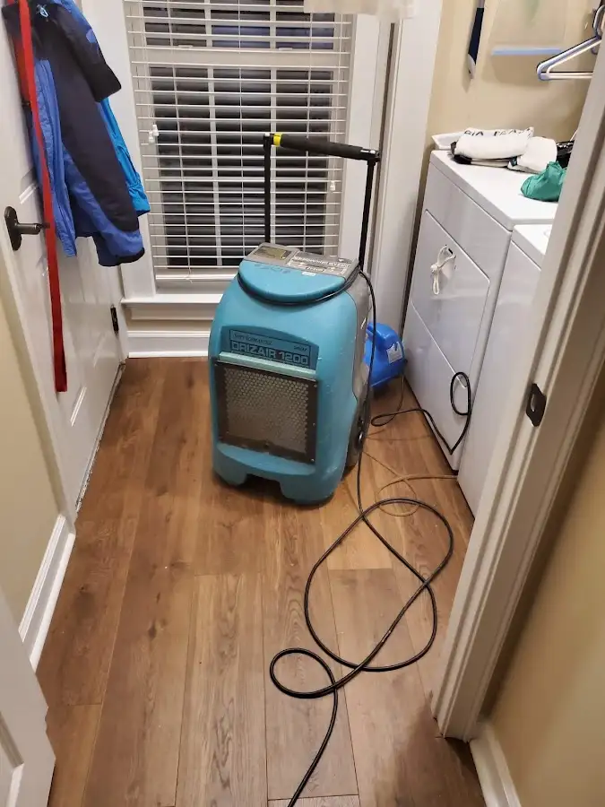Commercial dehumidifier deployed for Flood Damage Cleanup in Osage Beach
