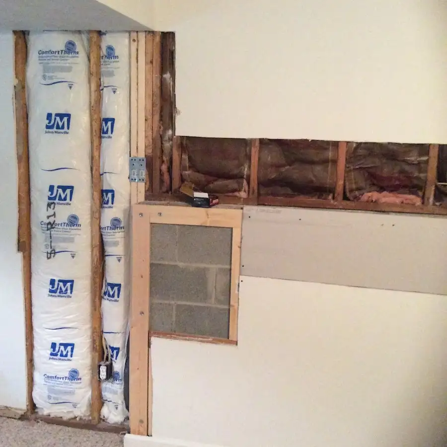 Wall insulation replacement during Contents Cleaning & Restoration in Osage Beach